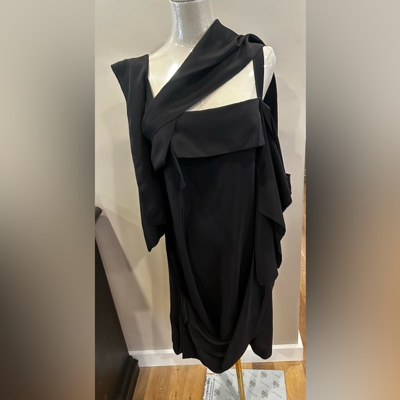 Vera Wang avant garde stretch silk dress - Picture 4 of 11